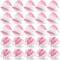 20 Pcs Santa Hat, Christmas Hat Bulk Plush Unisex Xmas Hats for Adults Women & Men Party Costume(Pink)